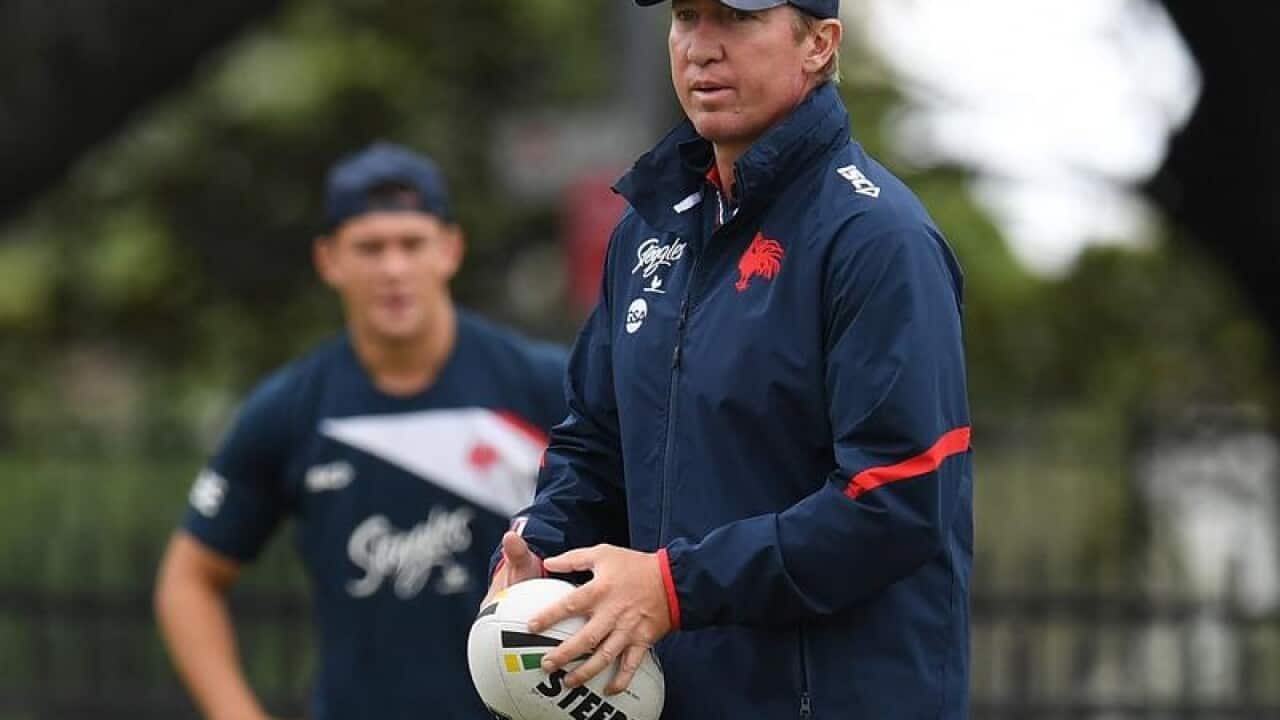 Sydney Roosters' coach Trent Robinson.