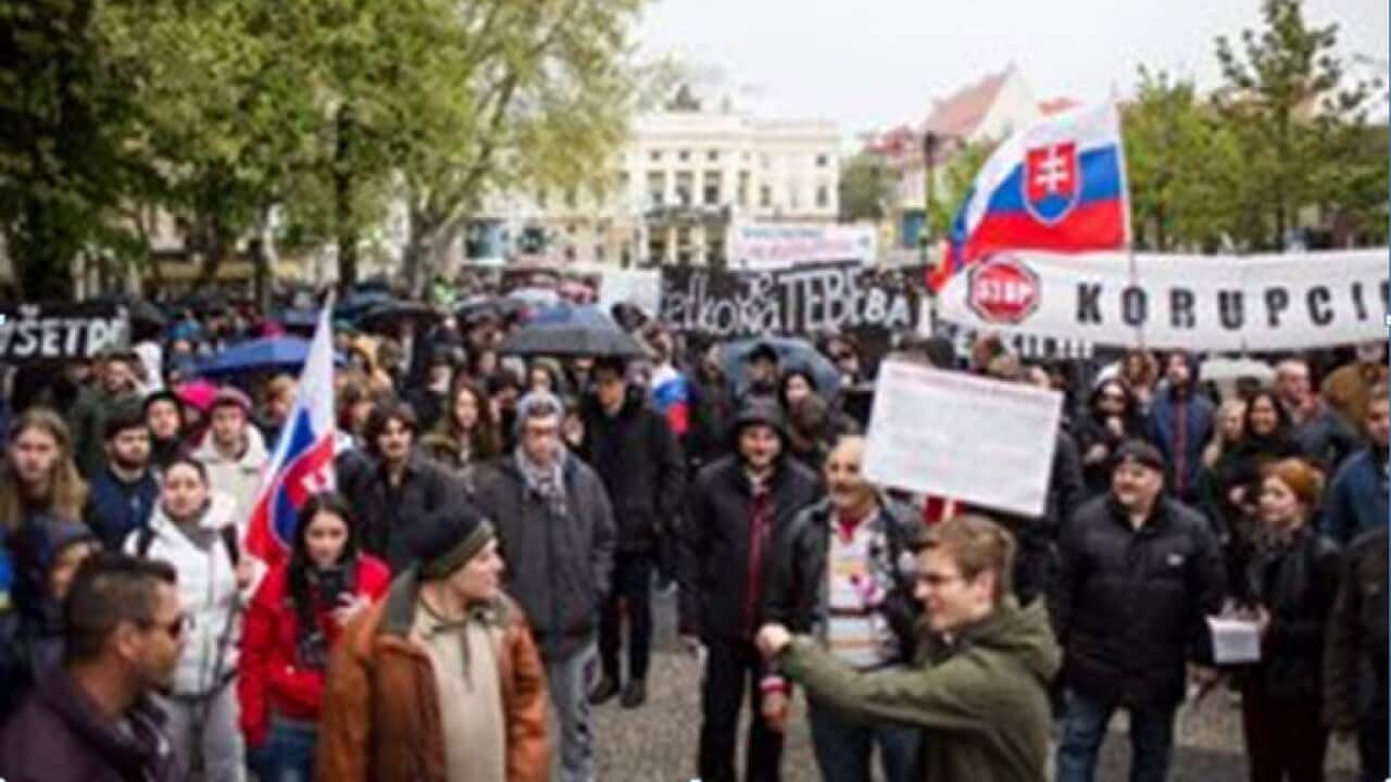 student demonstrations in Slovakia