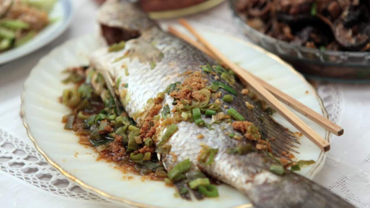 File pic of barramundi dish.