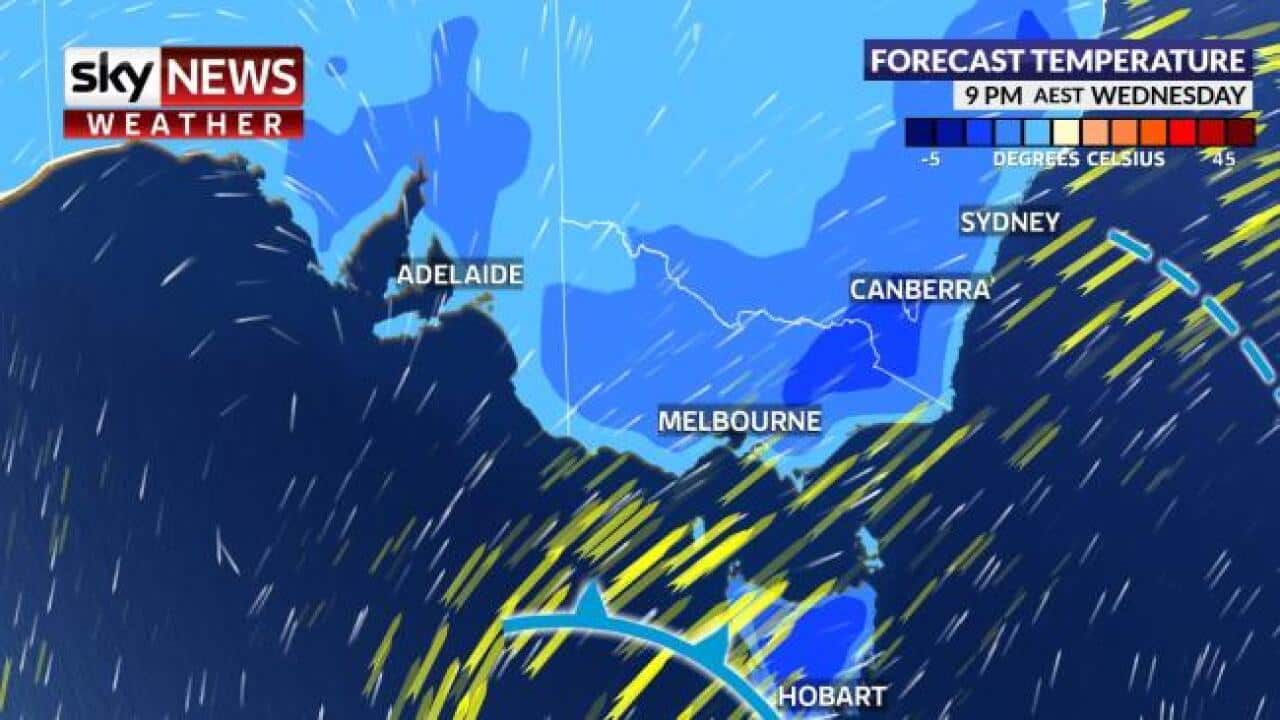 Chilly temperatures will descend across the south east as the week progresses.