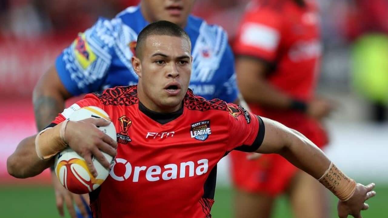 Tuimoala Lolohea of Tonga in action.