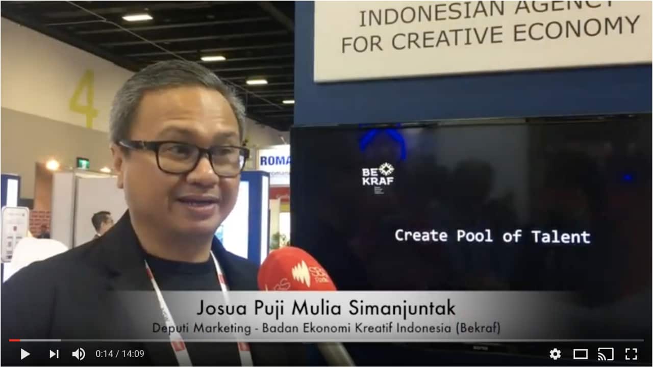 Deputy of Marketing - Indonesian Creative Economy Agency, Mr Josua Puji Mulia Simanjuntak