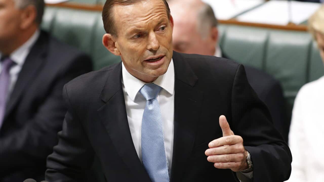 Prime Minister Tony Abbott speaks in Sydney