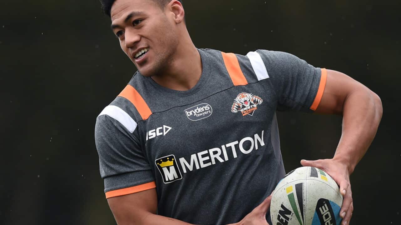 Wests Tigers centre Tim Simona