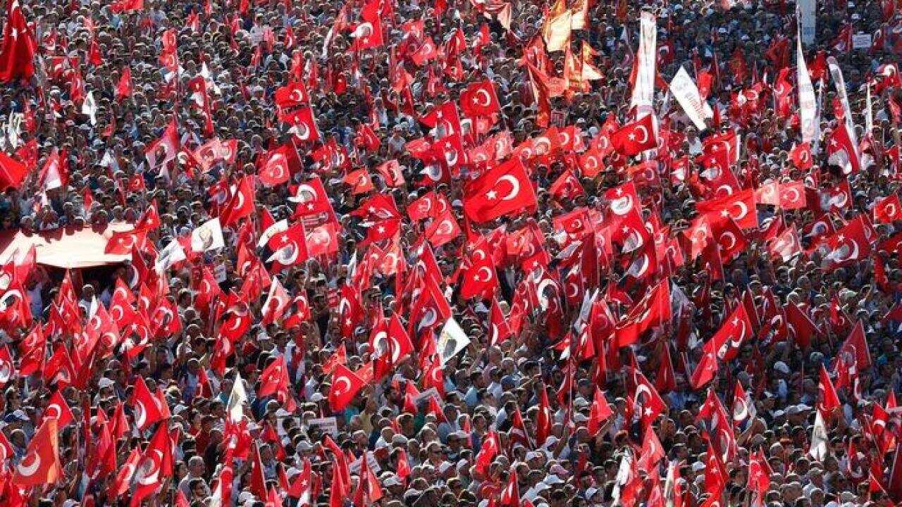 Demonstrations against failed coup attempt in Turkey