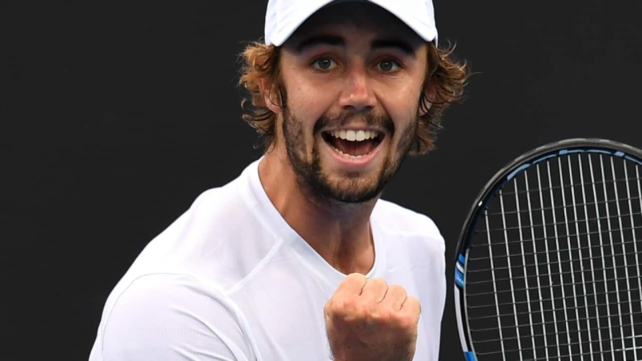 Australian tennis player Jordan Thompson
