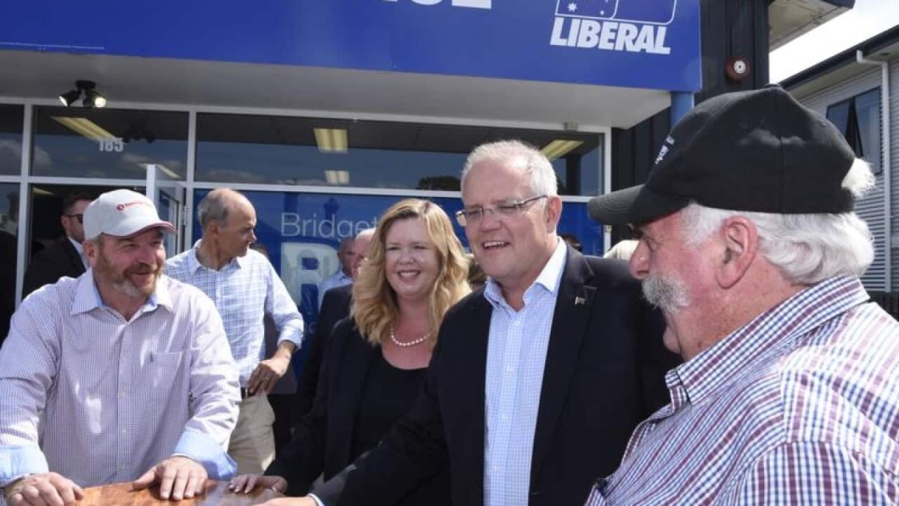 Scott Morrison and Liberal candidate for Bass Bridget Archer.