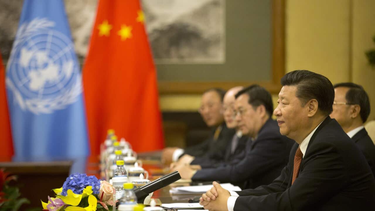 In a speech marking the 50th anniversary of China's return to the United Nations, Chinese President Xi Jinping, vowed to uphold world peace.