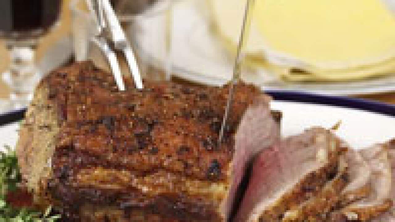 Roast sirloin of beef