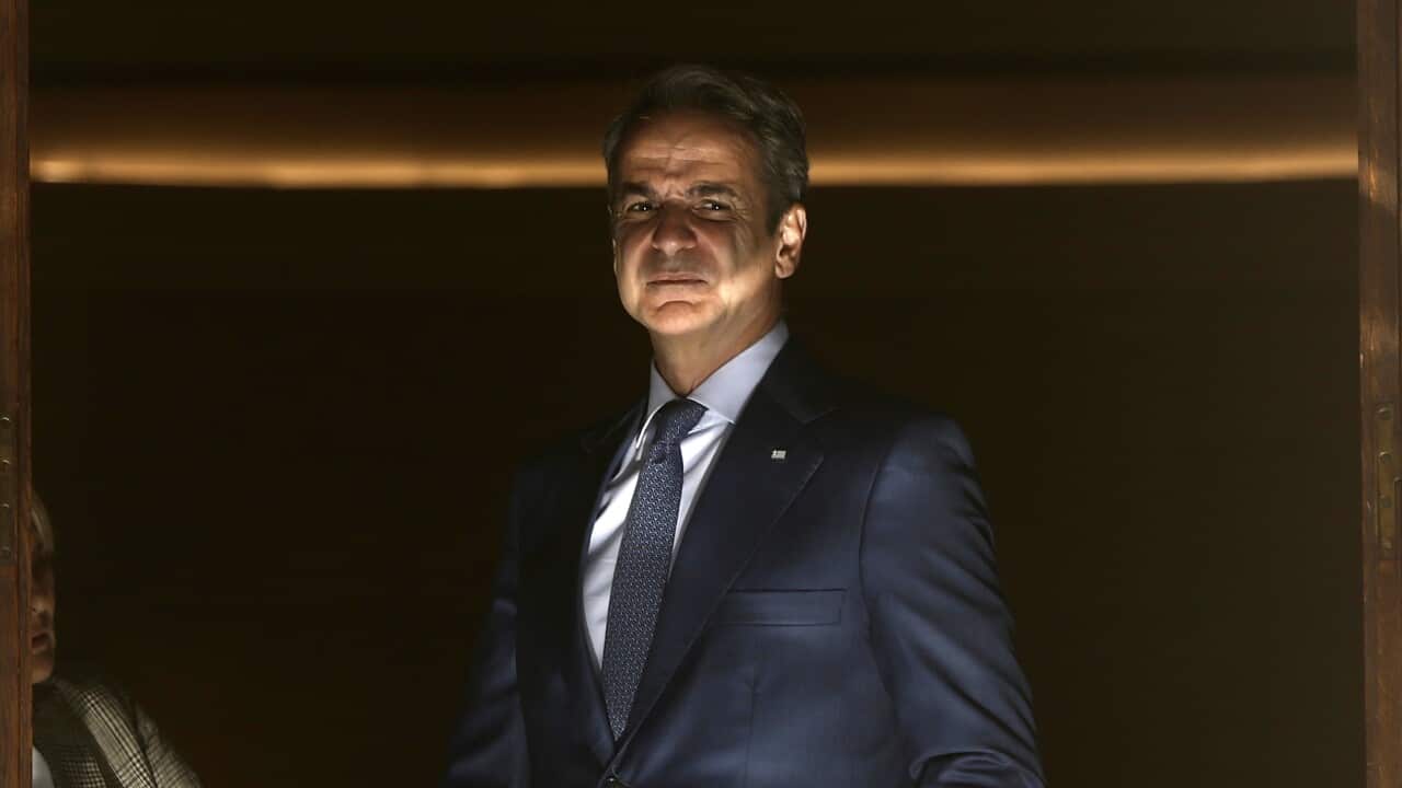 Greek Prime Minister Kyriakos Mitsotakis