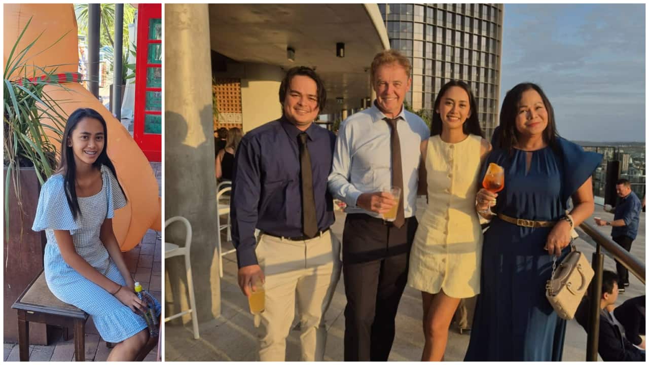 Allysha Locke with her family: father Andrew, mother Marijun, and brother Brandon.