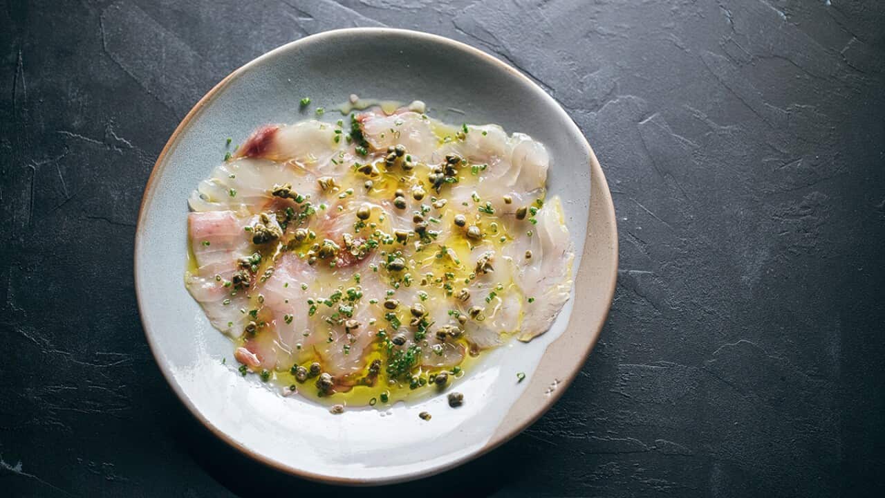Kombucured snapper sashimi SBS The Cook Up with Adam Liaw