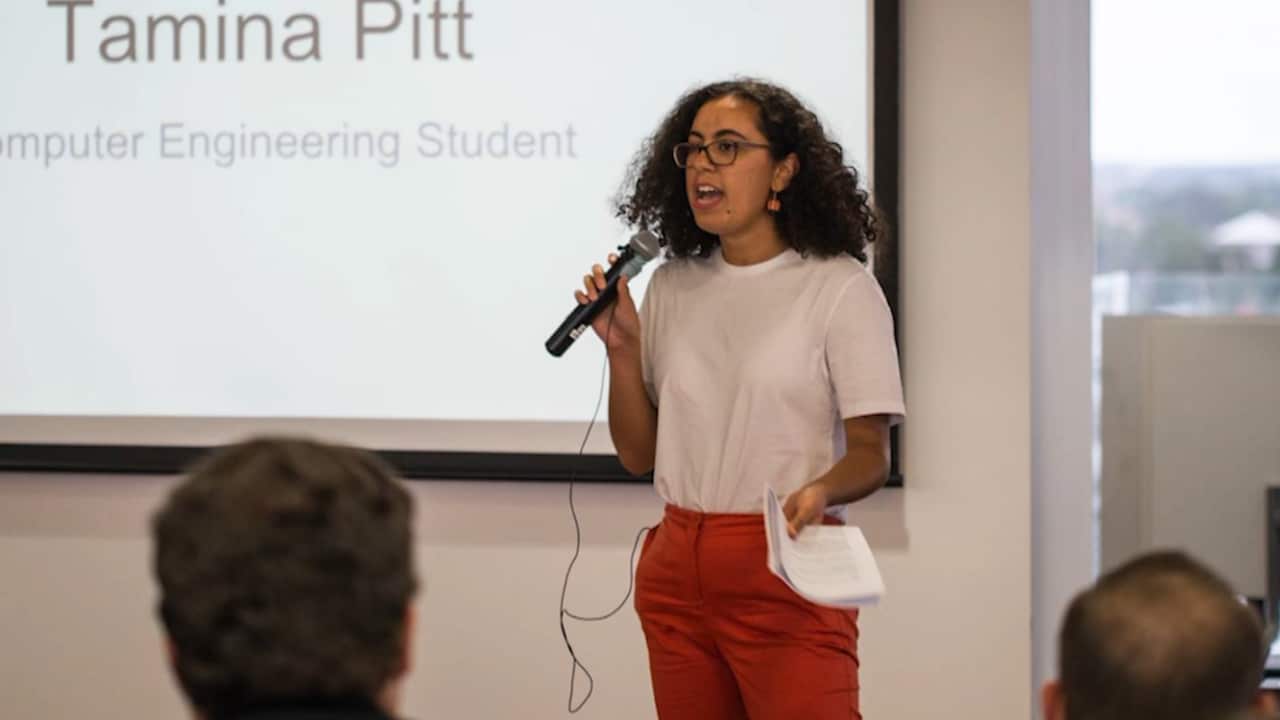 Self confessed "tech geek", Tamina Pitt received NAIDOC 2018 Youth of the Year