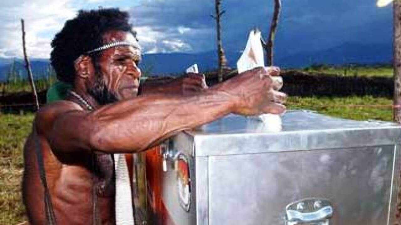 Voting in Papua