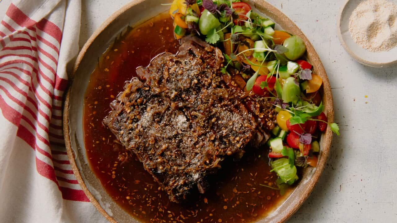 Heavenly beef flank salad-image
