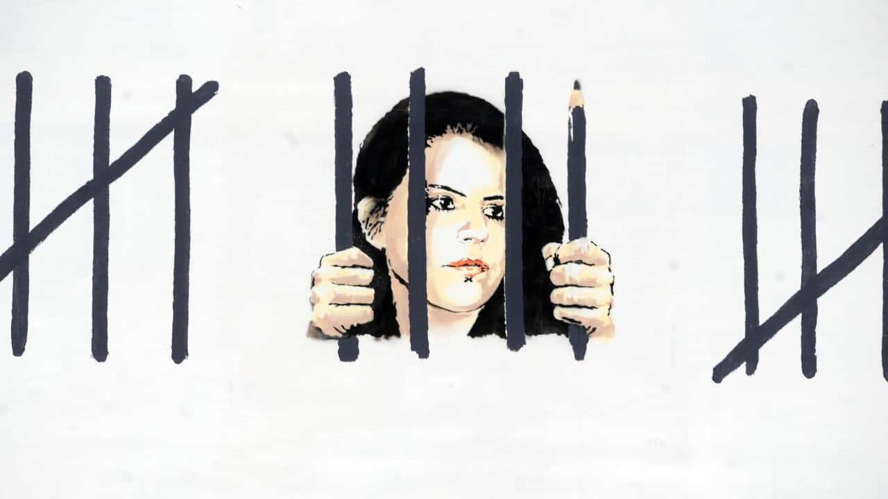 British street artist Banksy on Thursday (March 15) unveiled a 70-foot mural, calling attention to the detention of Turkish artist Zehra Dogan.