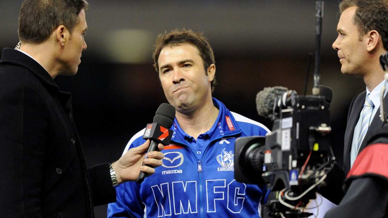 North Melbourne AFL coach Brad Scott