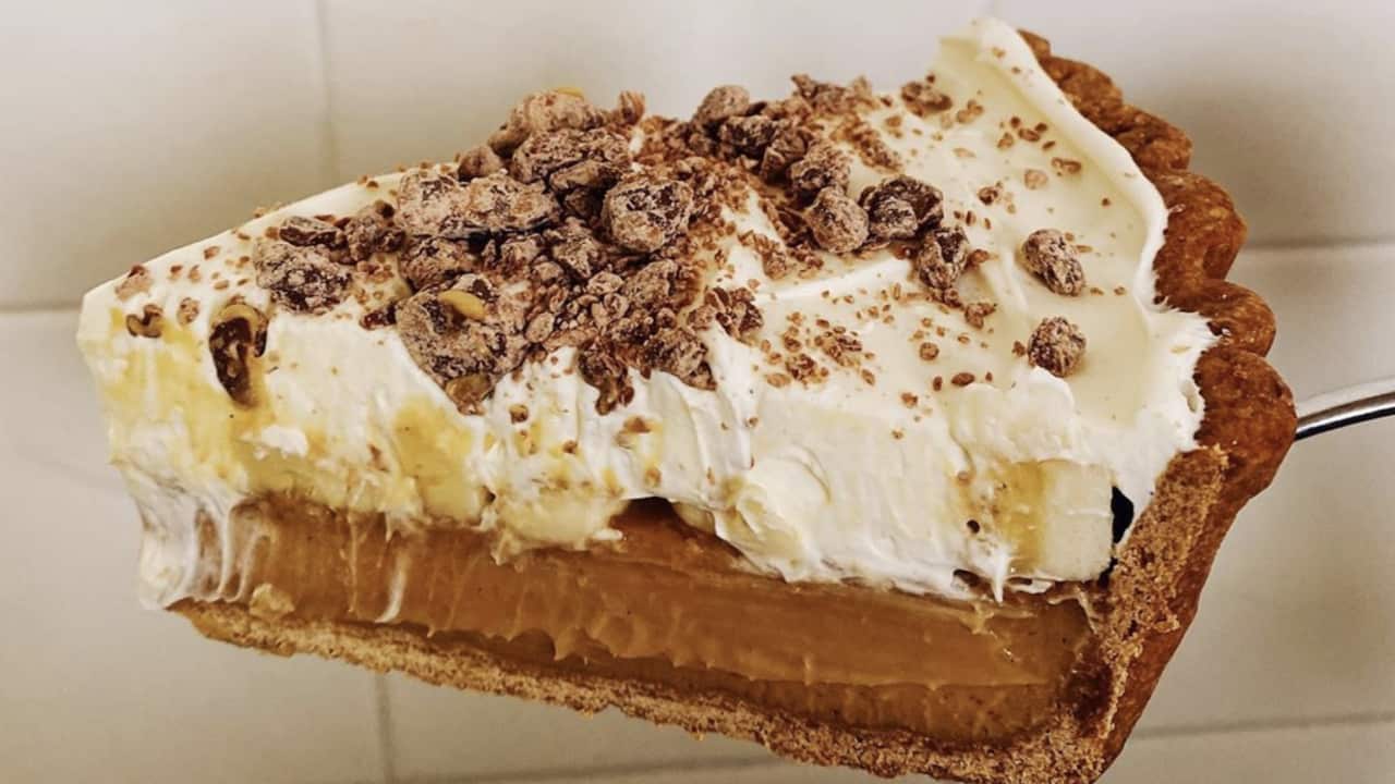 Banoffee caramel custard pie from Beatrix