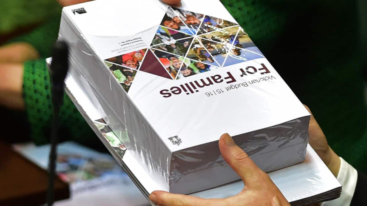 Copies of the 2015-16 Victorian budget