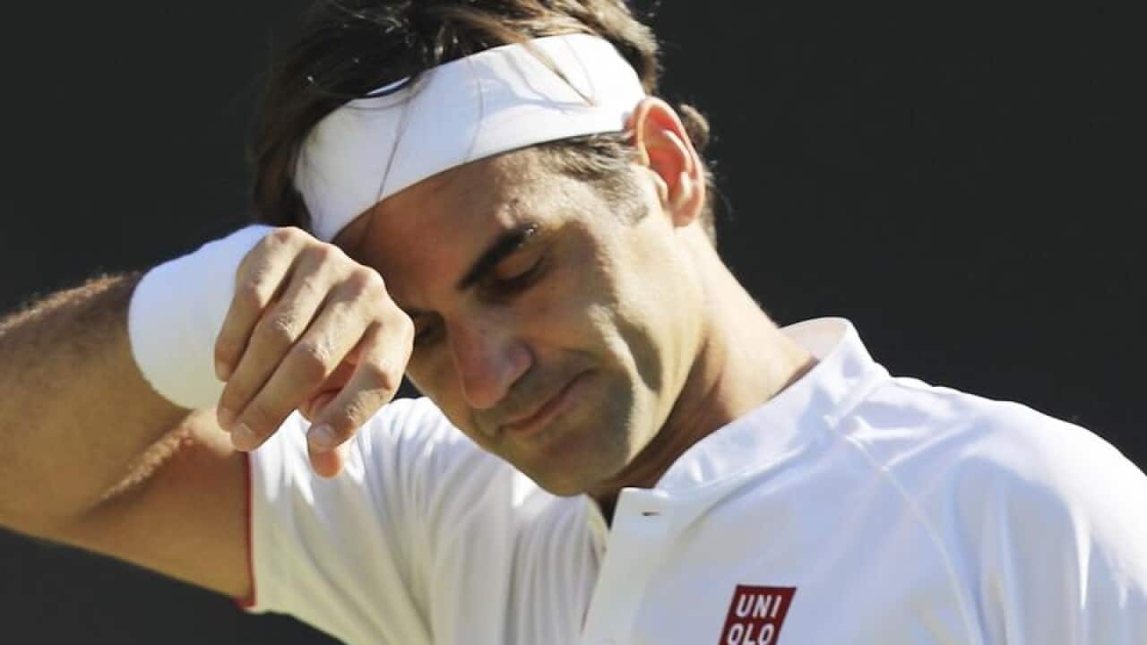 Swiss tennis star Roger Federer