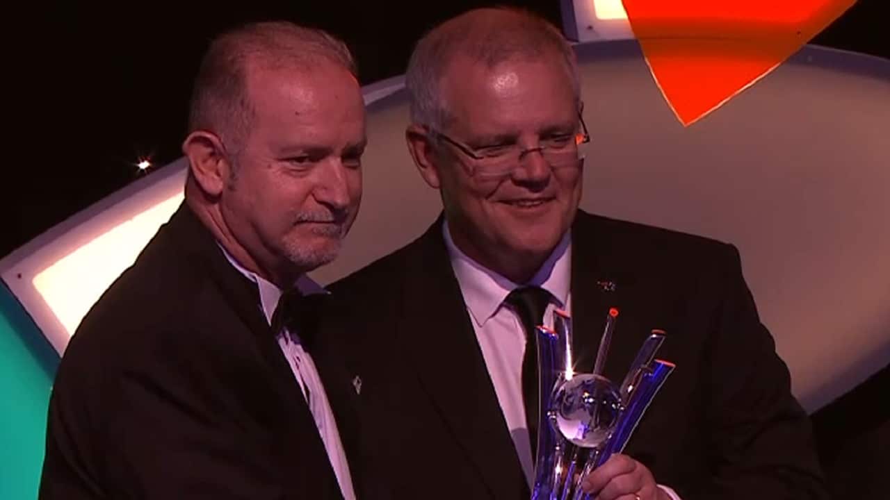 Michael Dakhoul and Scott Morrison.