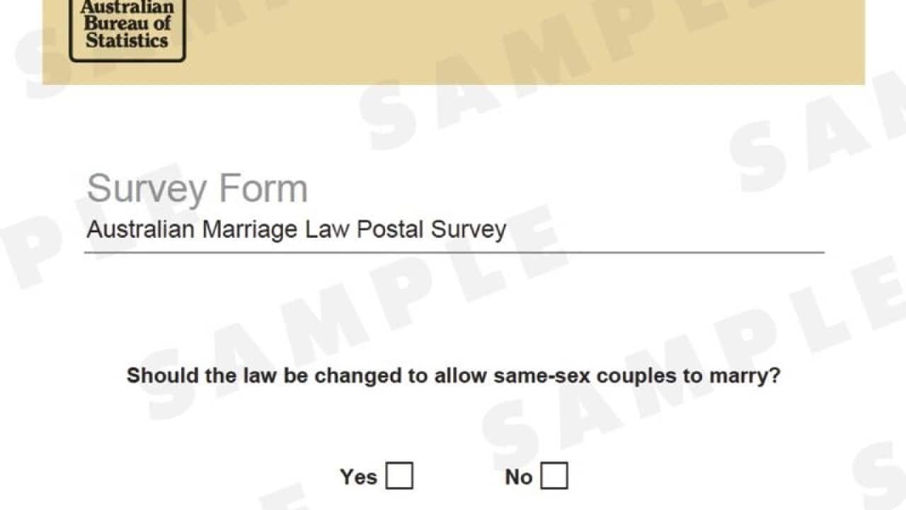 Australian Marriage Law Postal Survey form