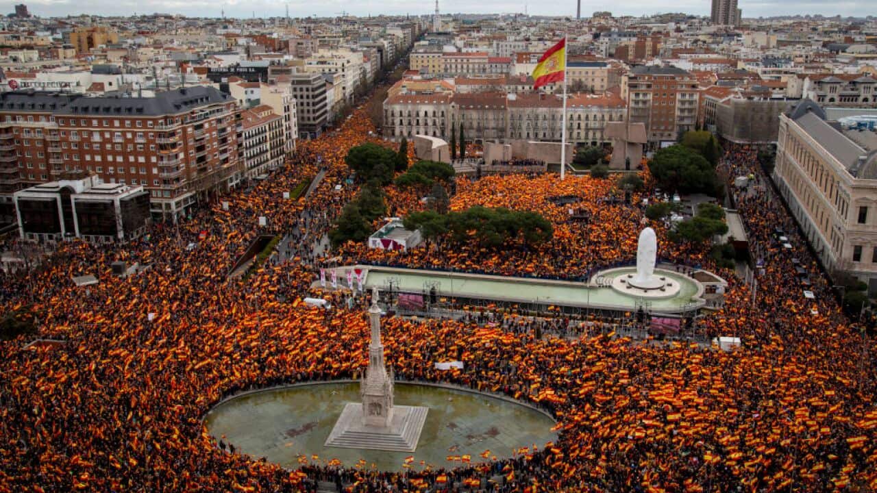Spain's Right-Wing Demonstrate Against Prime Minister
