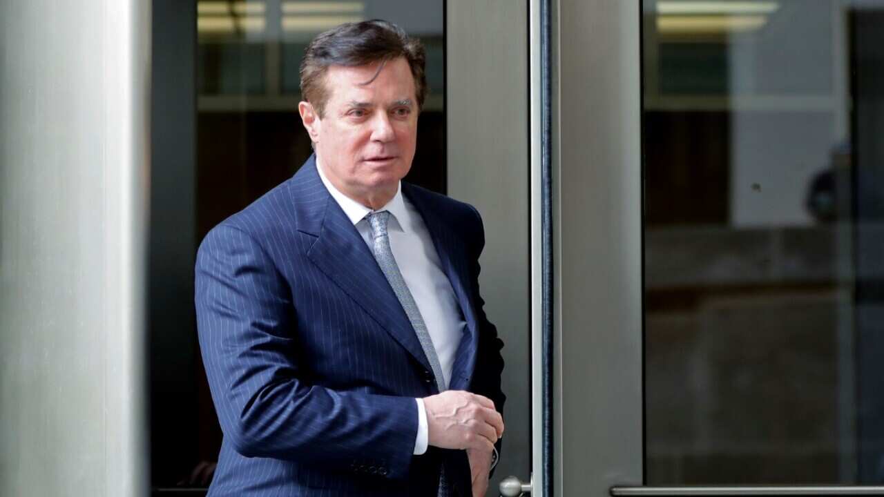 In this Feb. 14, 2018, file photo, Paul Manafort, President Donald Trump's former campaign chairman