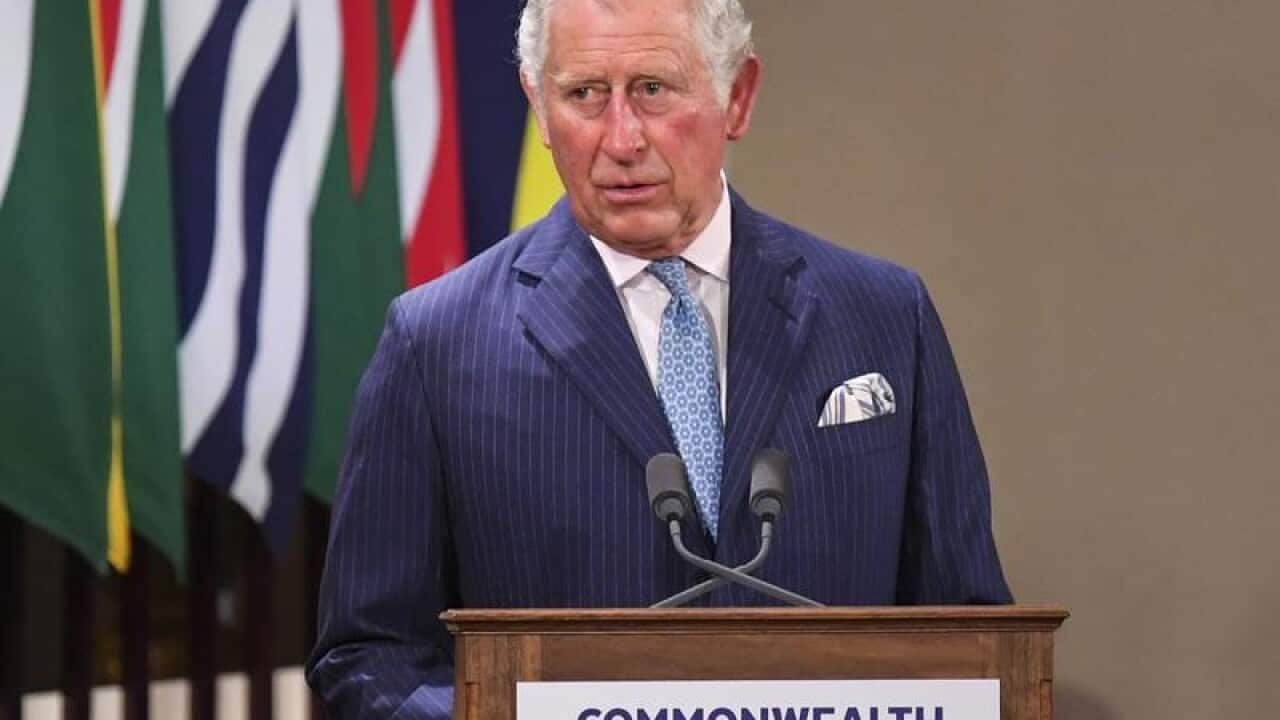 Prince Charles speaks.