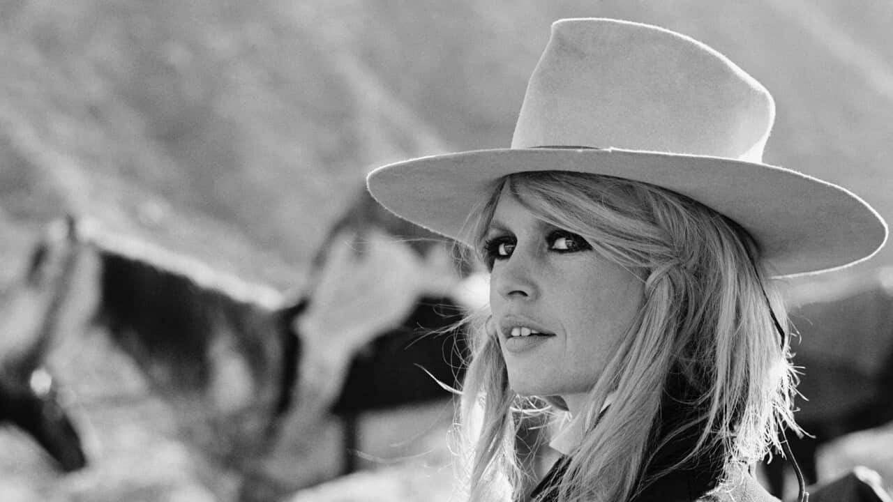 Brigitte Bardot on the Set of "Shalaco"