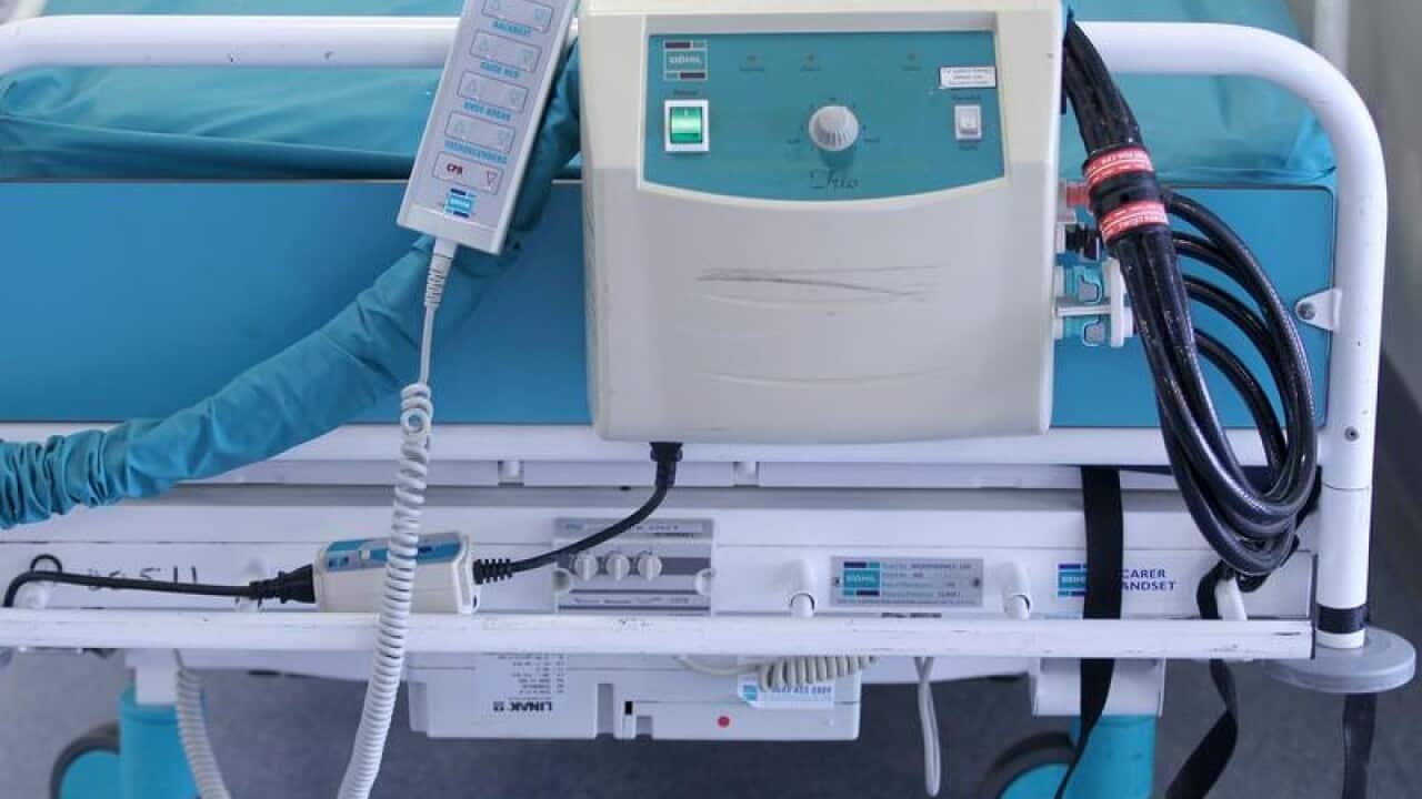 Medical equipment for treating strokes is shown.