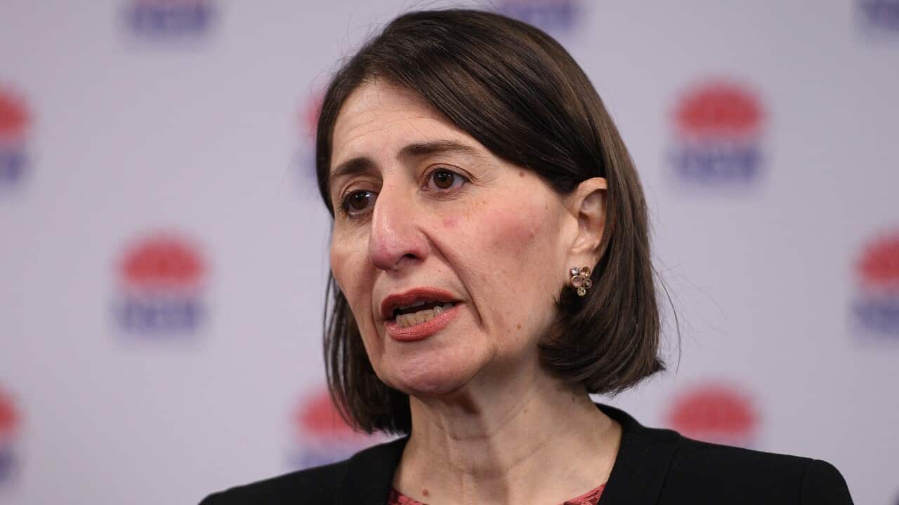 NSW premier Gladys Berejiklian addresses media in Sydney, Wednesday, September 2, 2020. NSW has recorded 17 new COVID-19 cases in the 24 hours to 8pm on Tuesday. (AAP Image/Dan Himbrechts) NO ARCHIVING