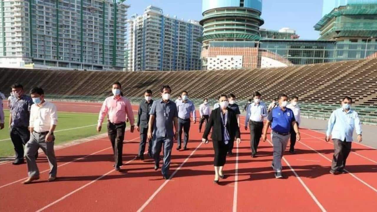 Olympic Stadium in Phnom Penh will become a Covid testing site
