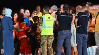 Medics and health personnel welcome Palestinian children from Gaza and their families