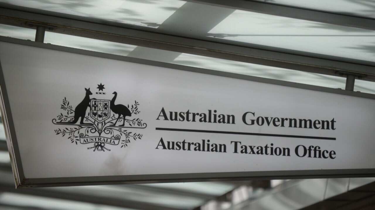 A sign outside the Australian Taxation Office in Canberra