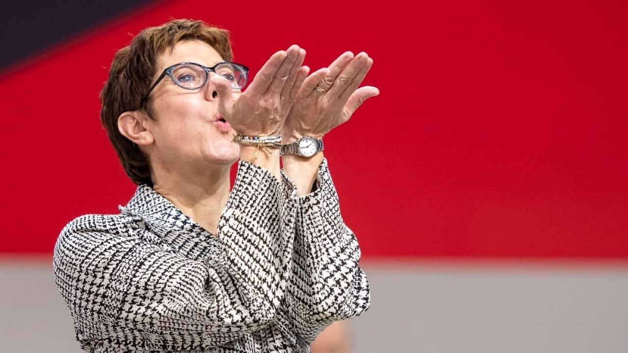 Annegret Kramp-Karrenbauer received the most votes to become the next leader of the German Christian Democrats (CDU).
