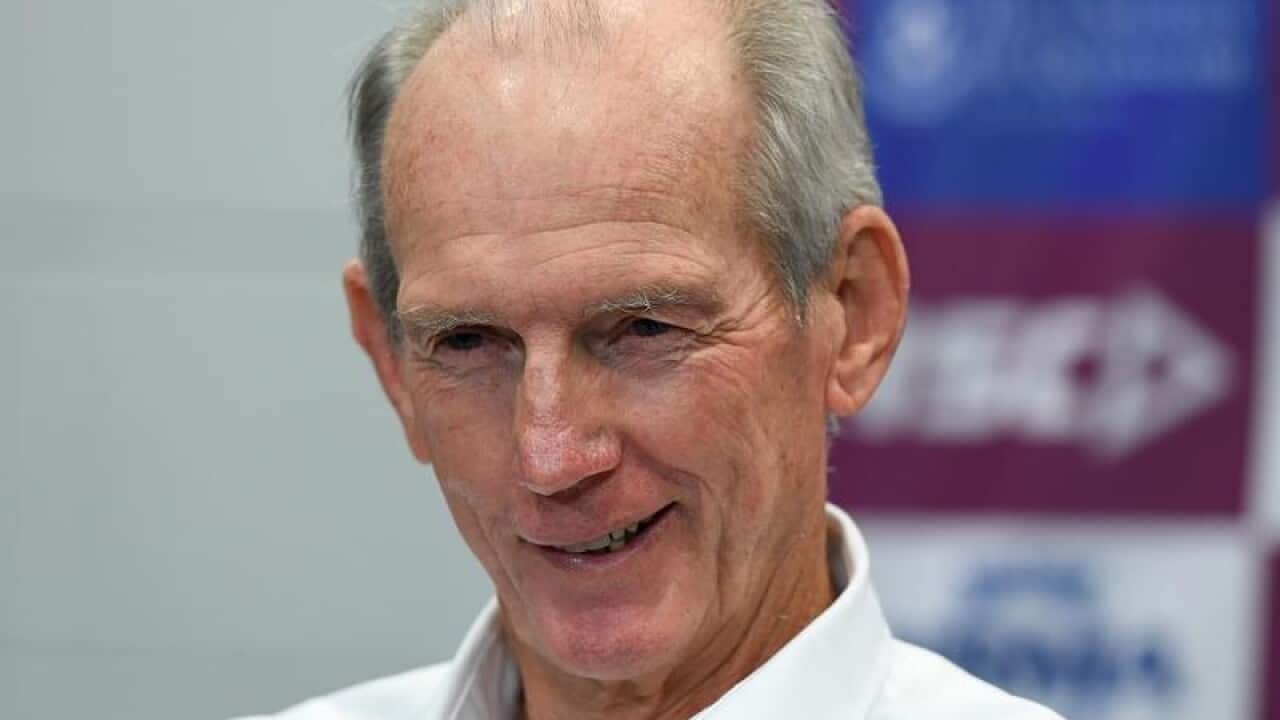 Broncos coach Wayne Bennett.