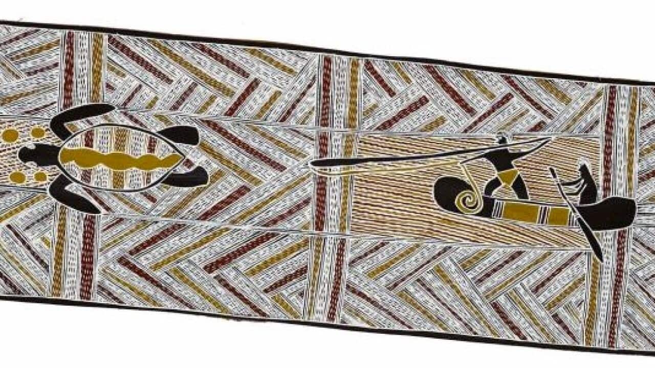 Dhuwa Turtle Hunt (Supplied National Maritime Museum of Australia).jpg