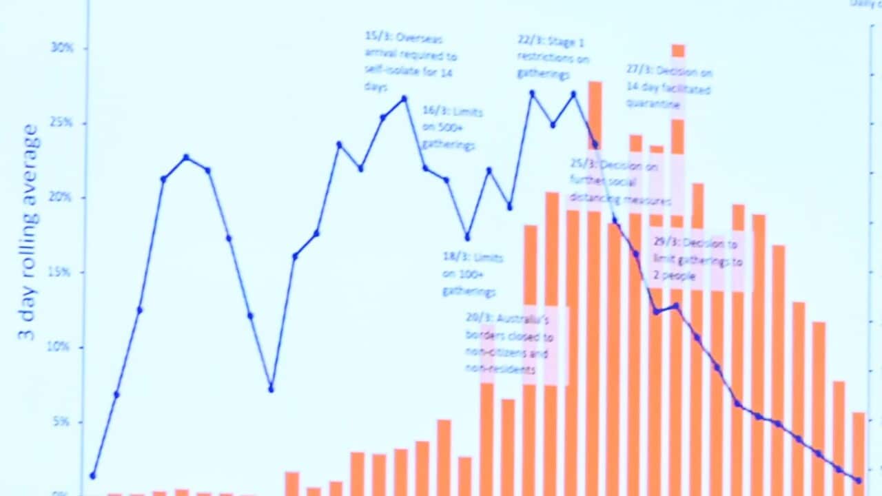 Australia's recent infection data