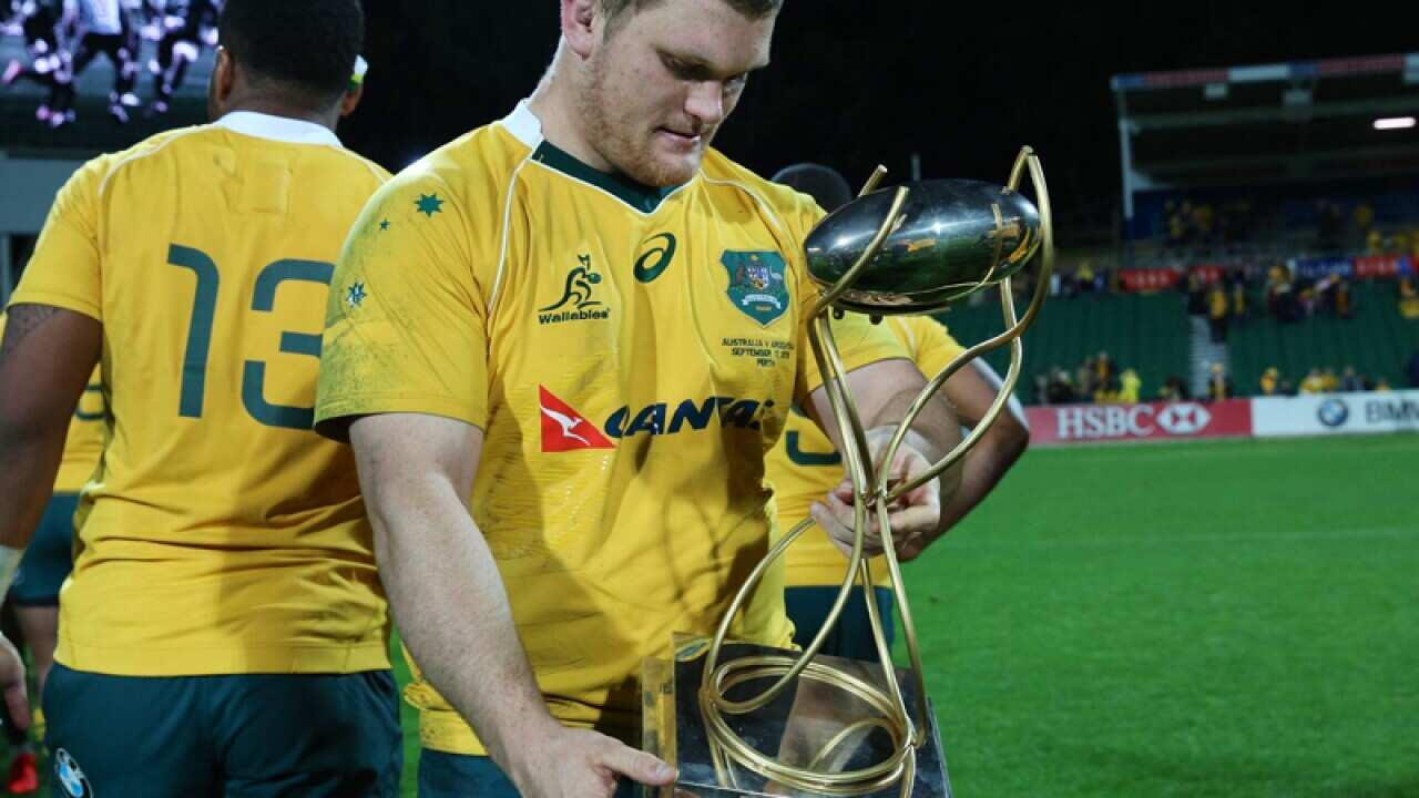 Tom Robertson of the Wallabies