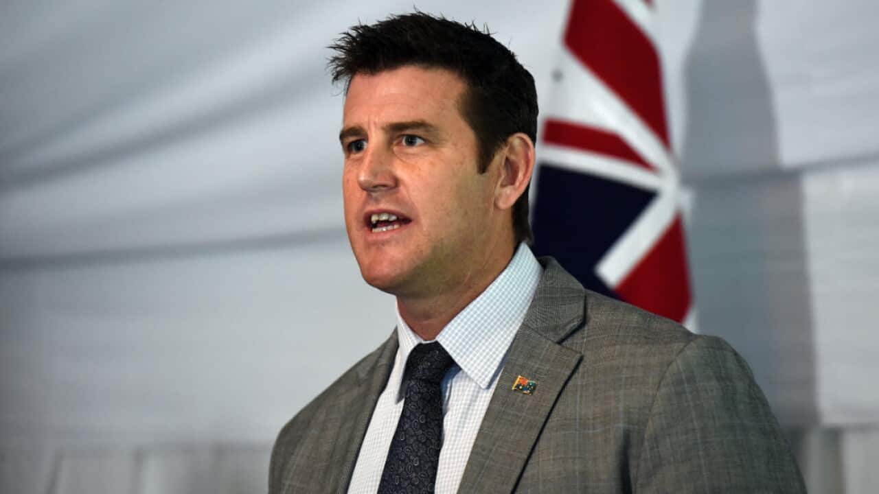 Ben Roberts-Smith at an Australian of the Year morning tea at The Lodge in Canberra on Monday, Jan. 25, 2016.