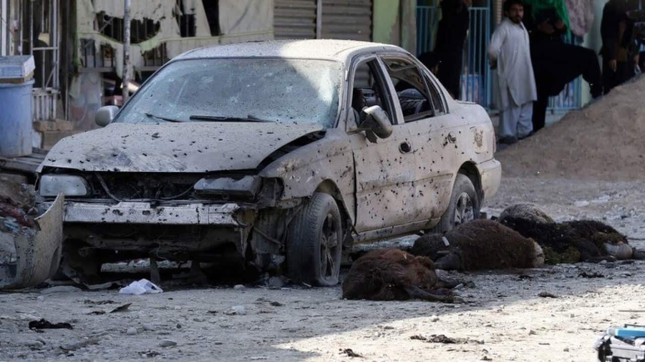 A recent suicide bomb attack in Kabul (AAP)