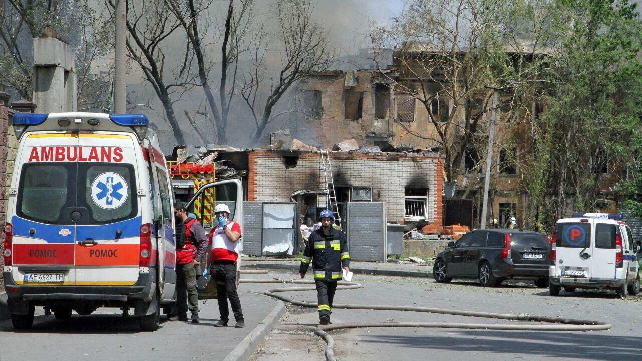 Russian Missile Strike On Dnipro