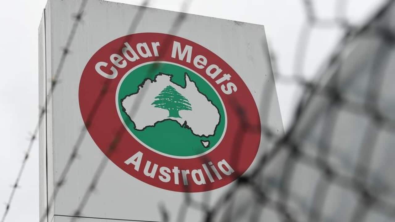 Signage for Cedar Meats Australia in Melbourne.
