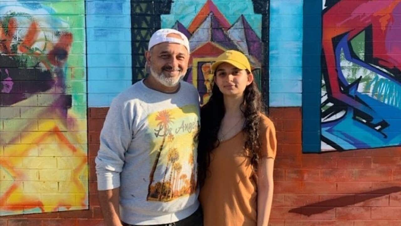 Tadros Hanna and artist Carla Hanna