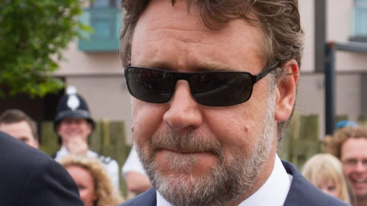 Russell Crowe in St Helier, Jersey at the Man of Steel première.