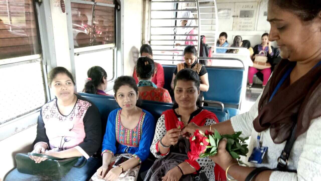 Women special train Mumbai India