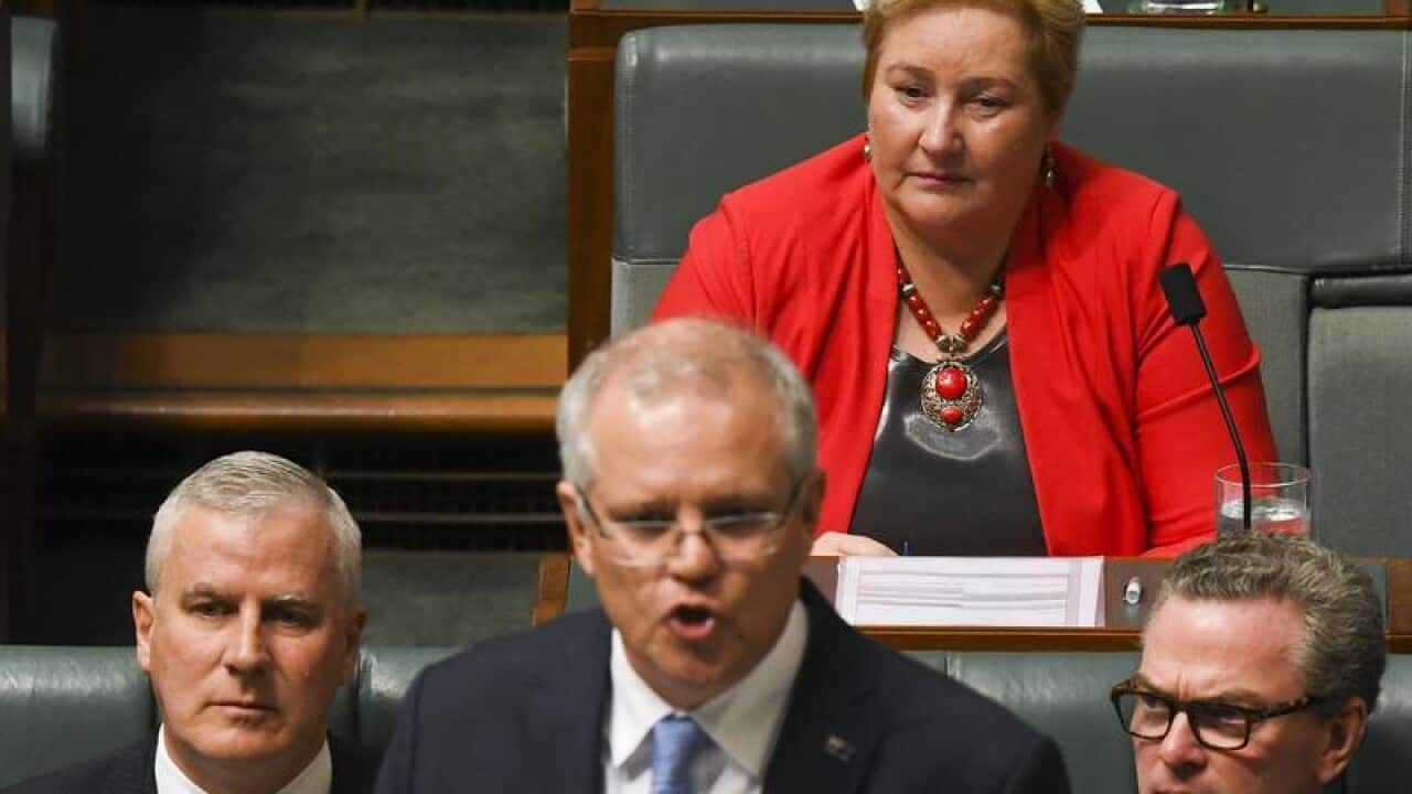 Prime Minister Scott Morrison during question time