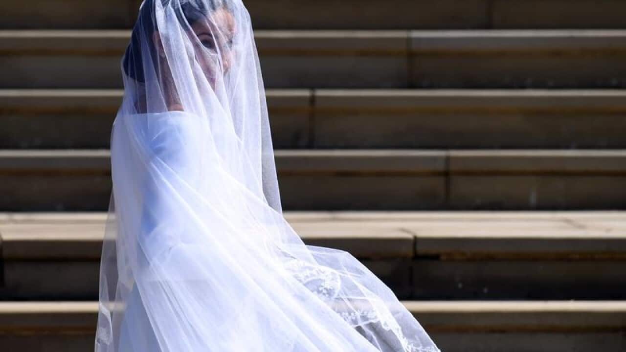 Meghan Markle's veil featured floral emblems from all 53 Commonwealth countries