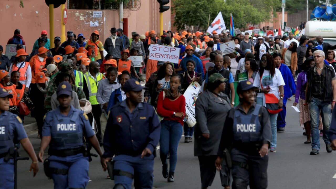 A peace march against xenophobia takes place in Durban